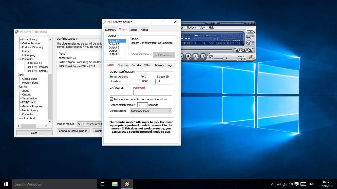 Output Shoutcast DSP